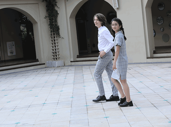 東方文化中式校服旗袍班服定做廠家套裝