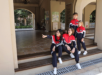 秋冬季拼色運動小學校服套裝