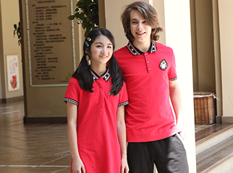 夏季POLO衫運(yùn)動中學(xué)校服廠家套裝