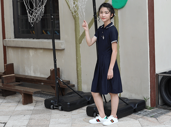 學(xué)院風(fēng)校服設(shè)計連衣裙套裝