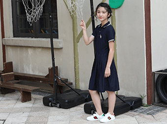 學(xué)院風(fēng)校服設(shè)計(jì)連衣裙套裝