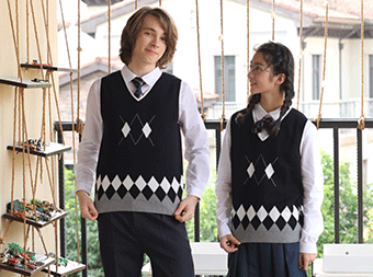中學校服毛衣背心套裝