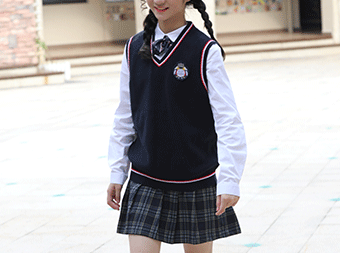 中小學生校服定制秋季毛衣禮服套裝