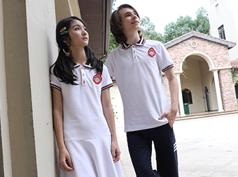 中學(xué)運(yùn)動(dòng)服校服定制夏季短袖